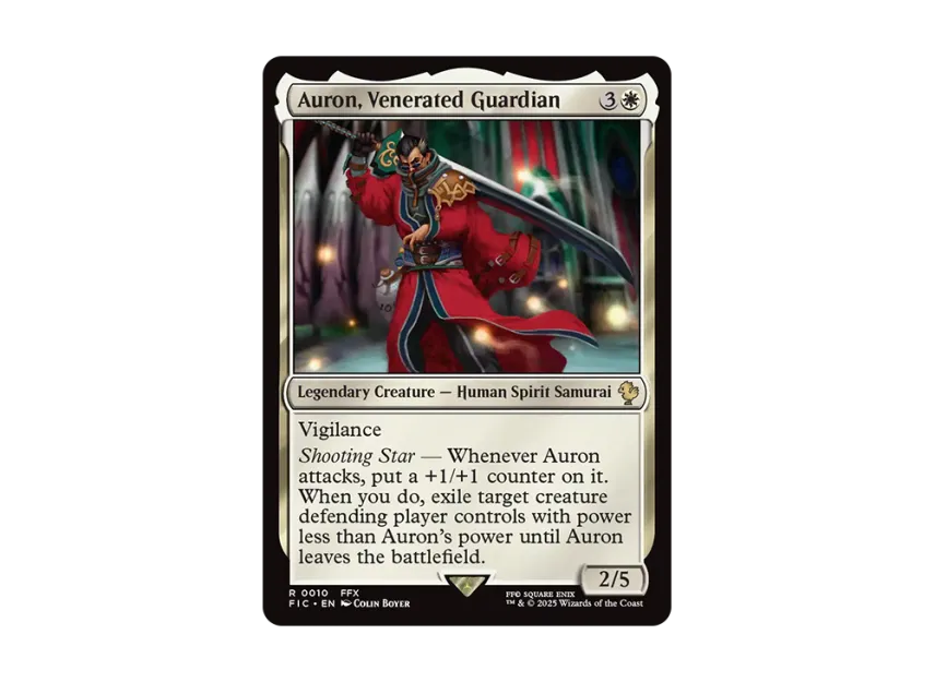 mtg final fantasy auron Auron, guardin venerado MTG - Magic: The GatheringFINAL FANTASY Commander #10 (Espaol)