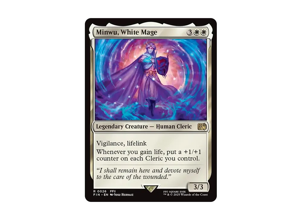 白魔導師、ミンウ R :Foil [FIN 0026]【英語版】(ファイナルファンタジー)