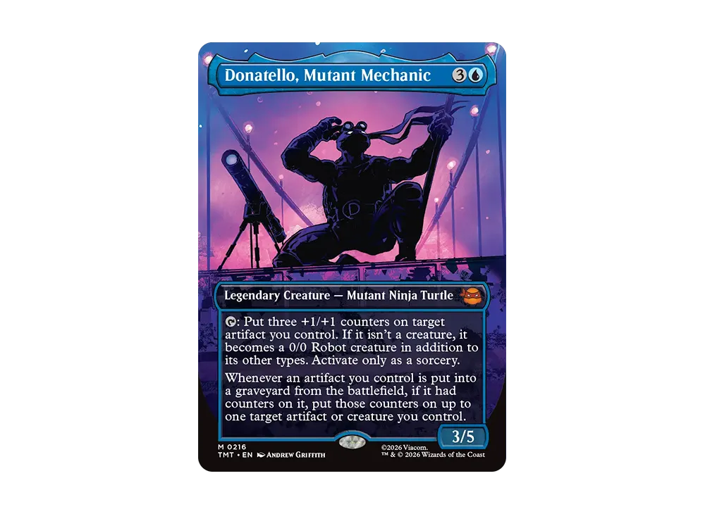 Donatello, Mutant Mechanic M :Foil :Borderless [TMT 0216][EN](Collector  Booster "Teenage Mutant Ninja Turtles") | SNKRDUNK