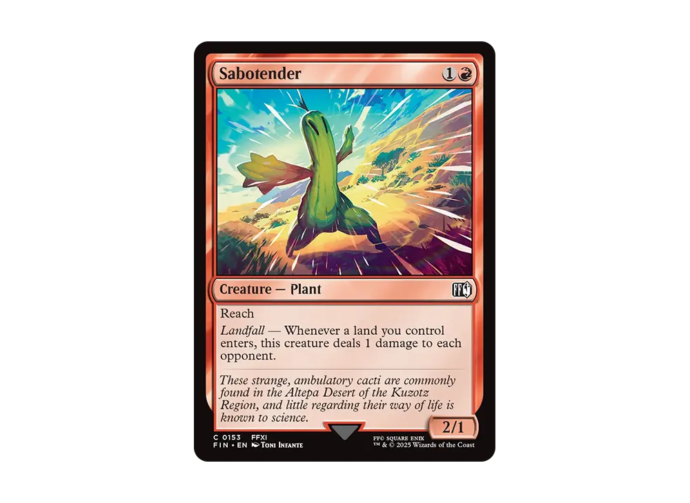 Sabotender C :Foil [FIN 0153] [EN](FINAL FANTASY) | SNKRDUNK