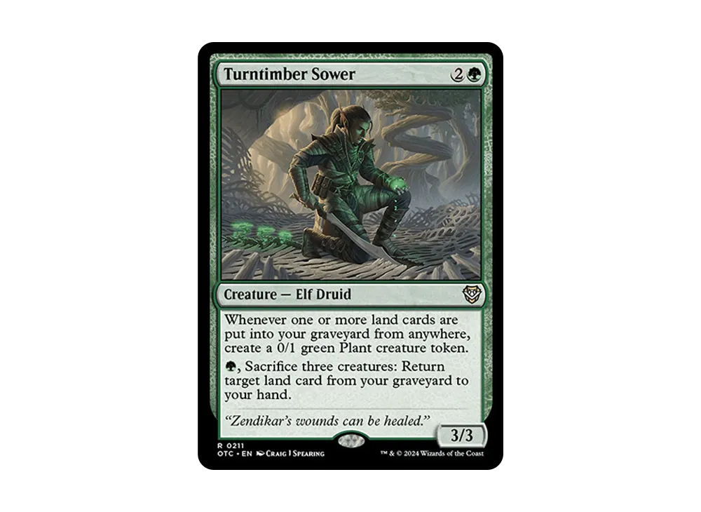 Turntimber Sower R [OTC 0211] [EN](Outlaws of Thunder Junction) | SNKRDUNK