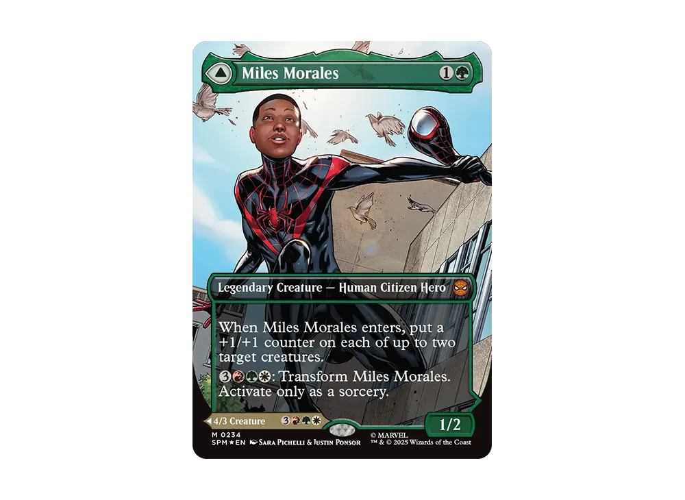 Miles Morales:ULTIMATE SPIDER-MAN M :Foil :ボーダーレス版 [SPM 0234]【英語版】(マーベル スパイダーマン)