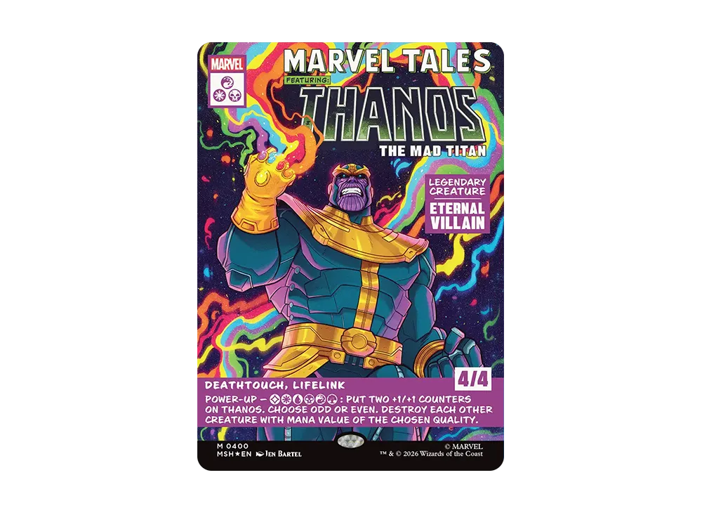 Thanos, the Mad Titan M :Foil :Borderless [MSH 0400][EN](Collector Booster "Marvel Super Heroes")
