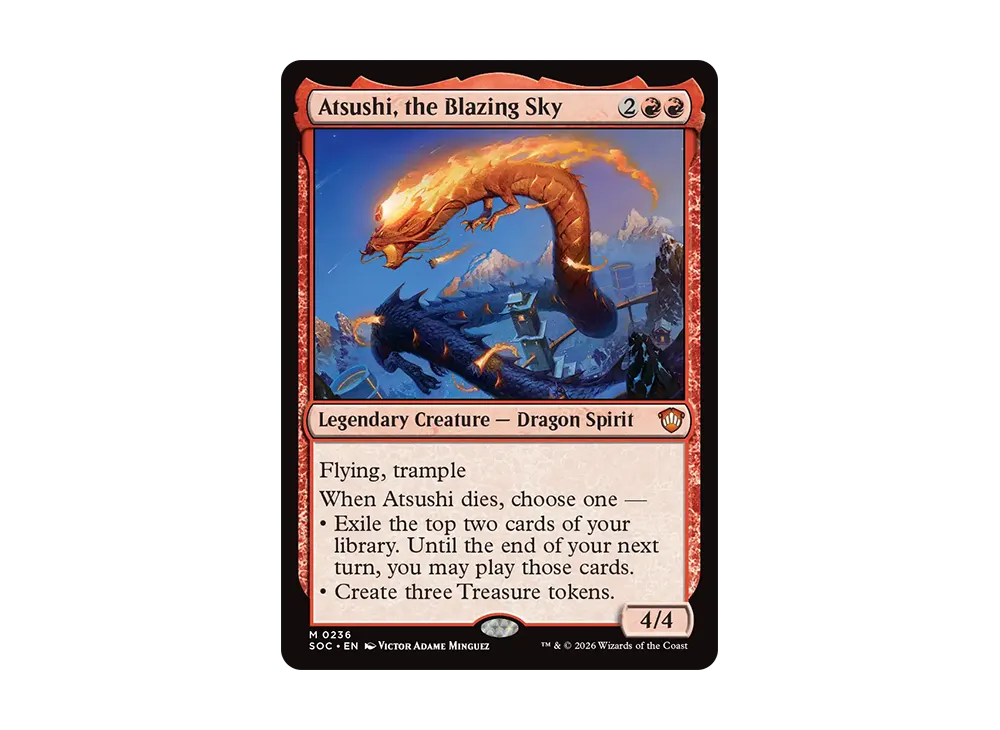 Atsushi, the Blazing Sky M [SOC 0236][EN](Commander Deck "Secrets of  Strixhaven Lorehold Spirit") | SNKRDUNK