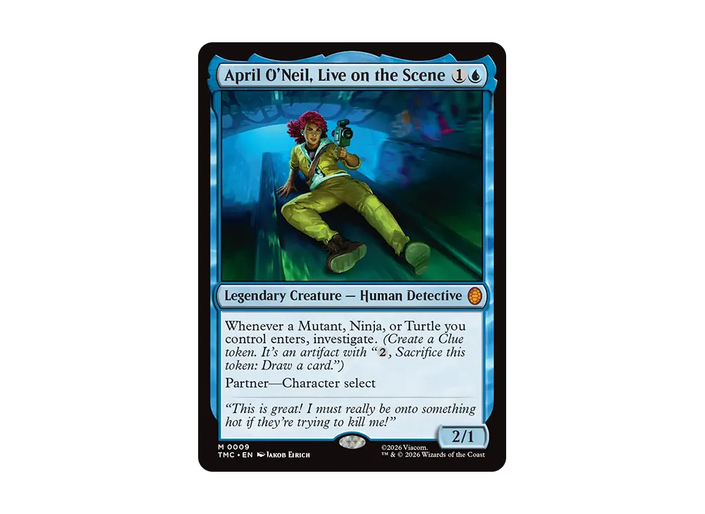 April O'Neil, Live on the Scene M :Foil [TMC 0009][EN](Collector Booster  "Teenage Mutant Ninja Turtles") | SNKRDUNK