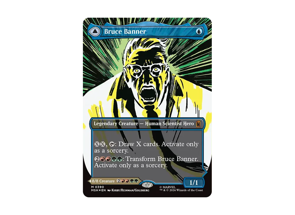 Bruce Banner M :Foil :Borderless [MSH 0390][EN](Collector Booster "Marvel Super Heroes")