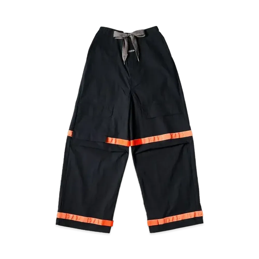 KAPITAL Ripstop Nouvelle Shuttle Pants "Black Orange"