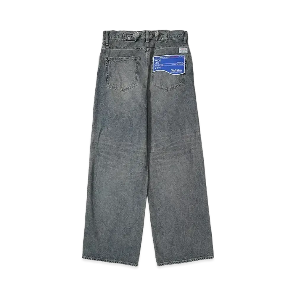 DAIRIKU Wide Vintage Denim Pants "INDIGO"