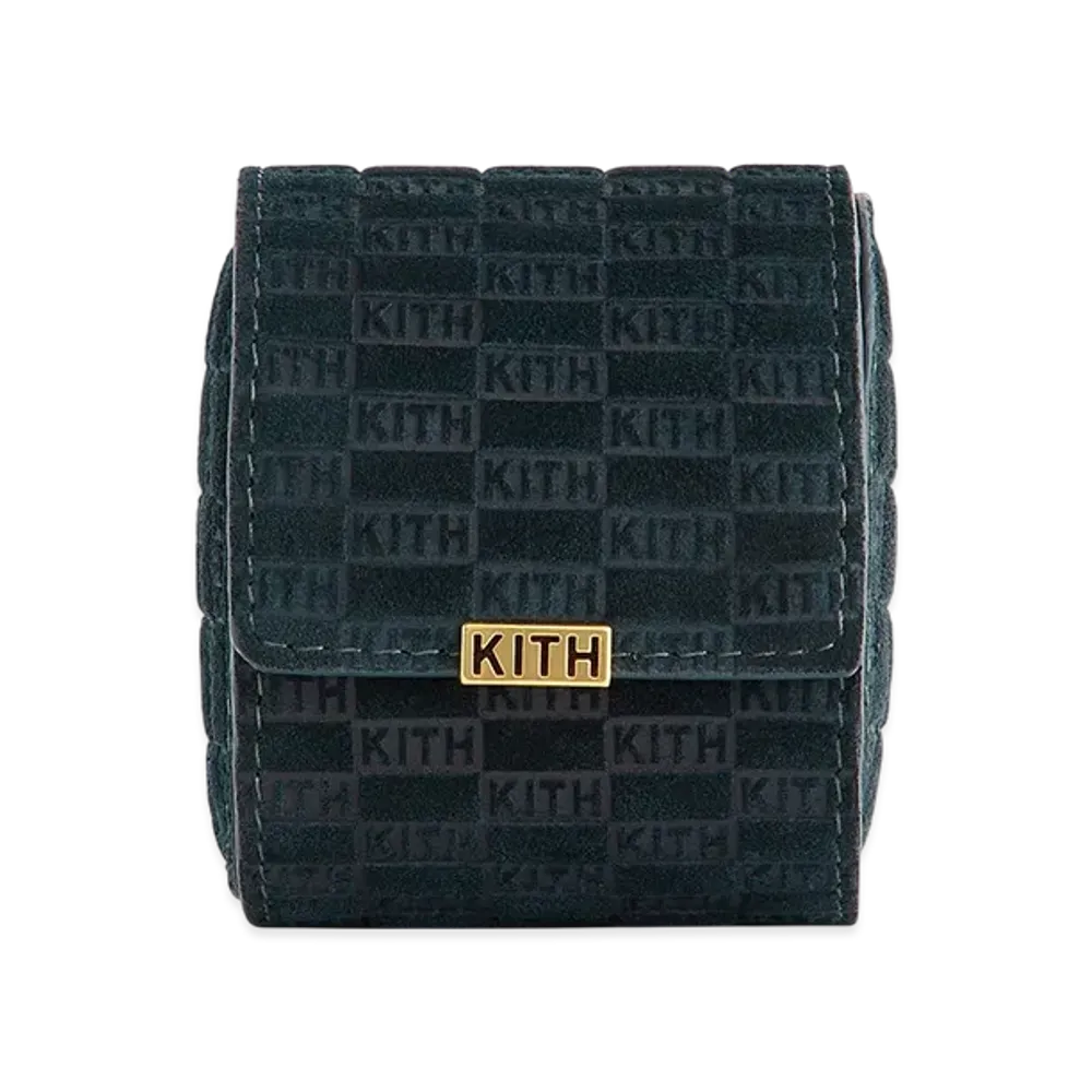 Kithmas Monogram Suede Leather Single Watch Roll "Stadium"