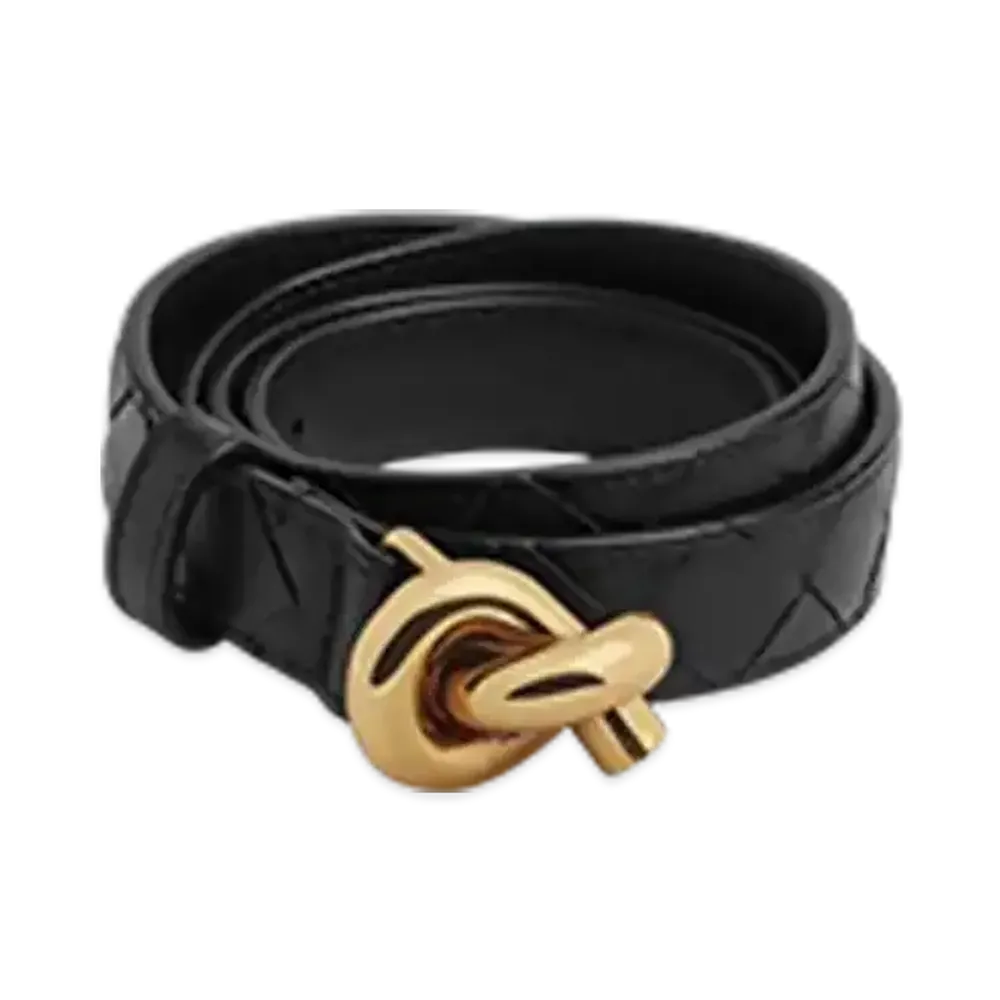 Bottega Veneta Knot Belt "Black"