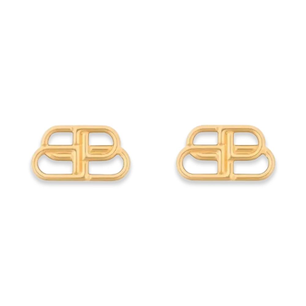 BALENCIAGA BB Stud Small Earrings "Gold"
