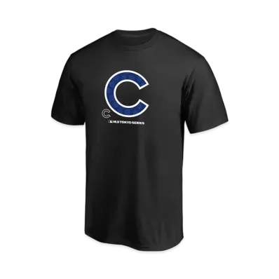MLB Fanatics MLB Tokyo Series Opening Game Team Logo T-Shirt Chicago Cubs Kids "Black"