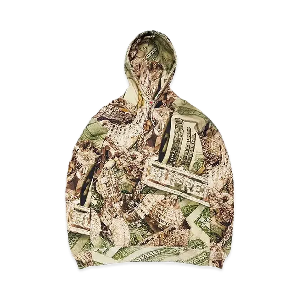 Supreme Bling Hooded Sweatshirt "Green"