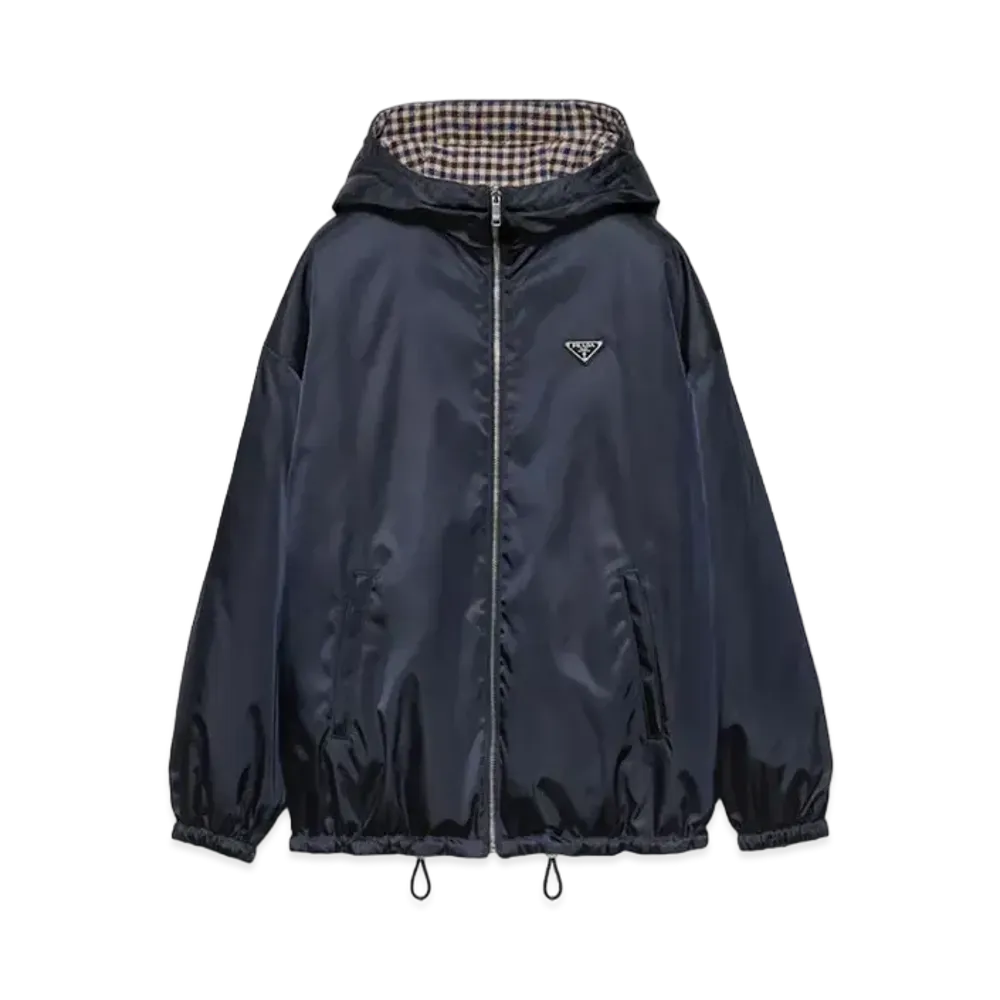 PRADA Women's Re-Nylon Blouson Jacket "Navy"