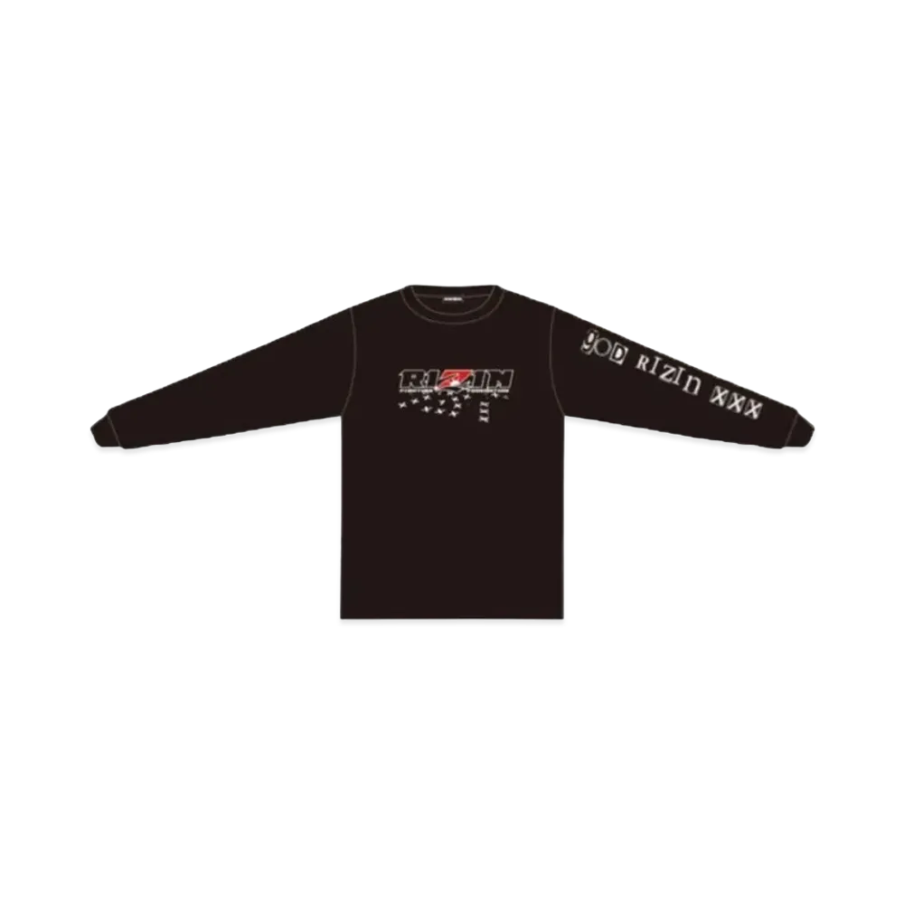 GOD SELECTION XXX x RIZIN Long Sleeve T-Shirt "Black"