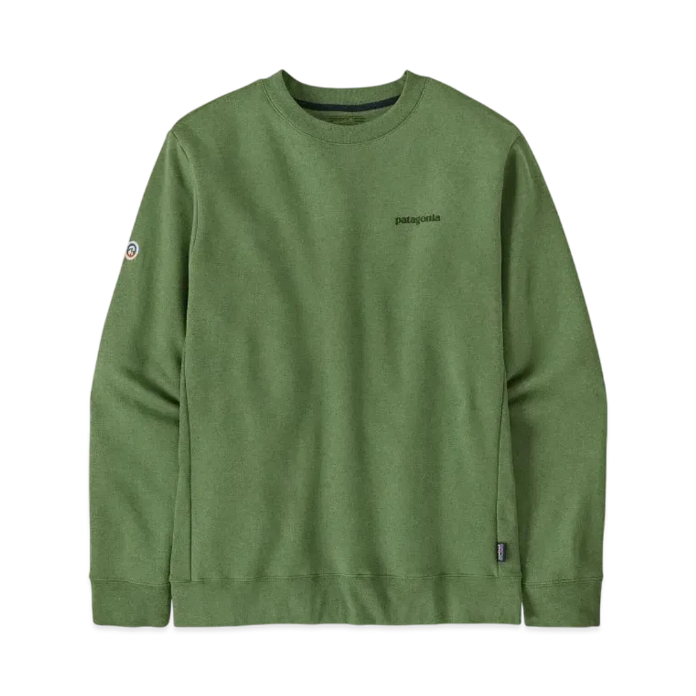 Patagonia Men's Fitzroy Icon Uprisal Crew Sweatshirt "Terrain Green"