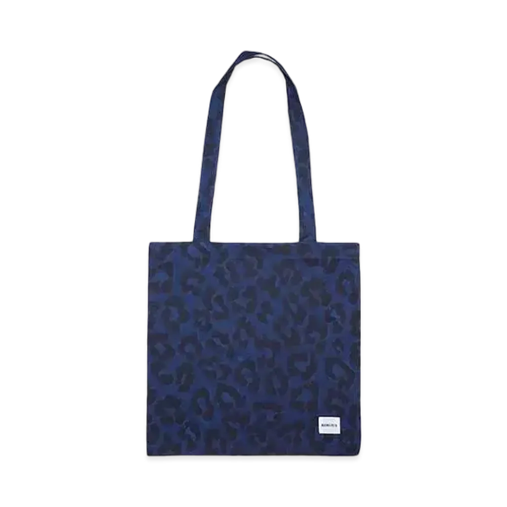 BUENA VISTA Leopard tote bag "NAVY"
