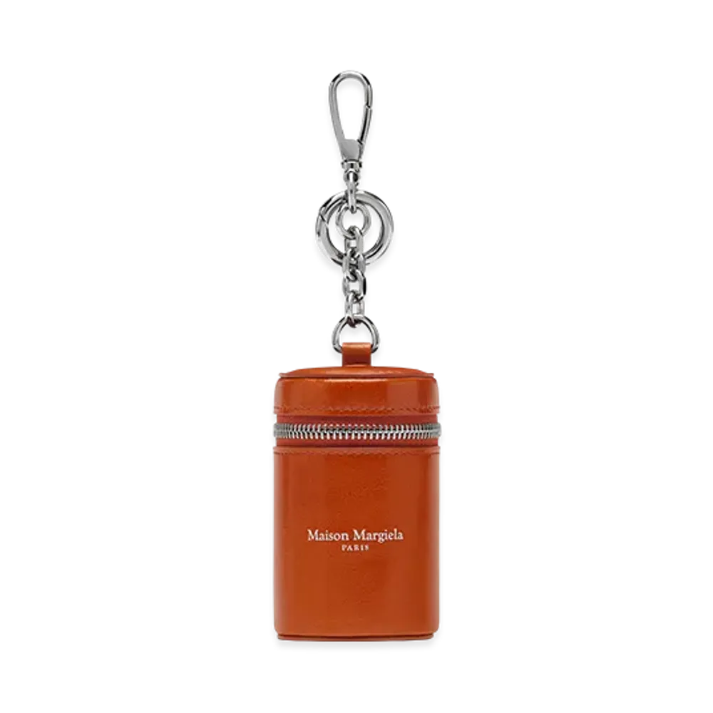 Maison Margiela Cylindrical Pouch Charm "Papaya"
