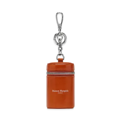 Maison Margiela Cylindrical Pouch Charm "Papaya"