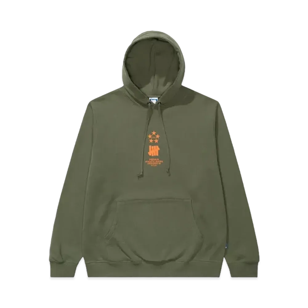 UNDEFEATED Star+Bars Hoodie "Olive"