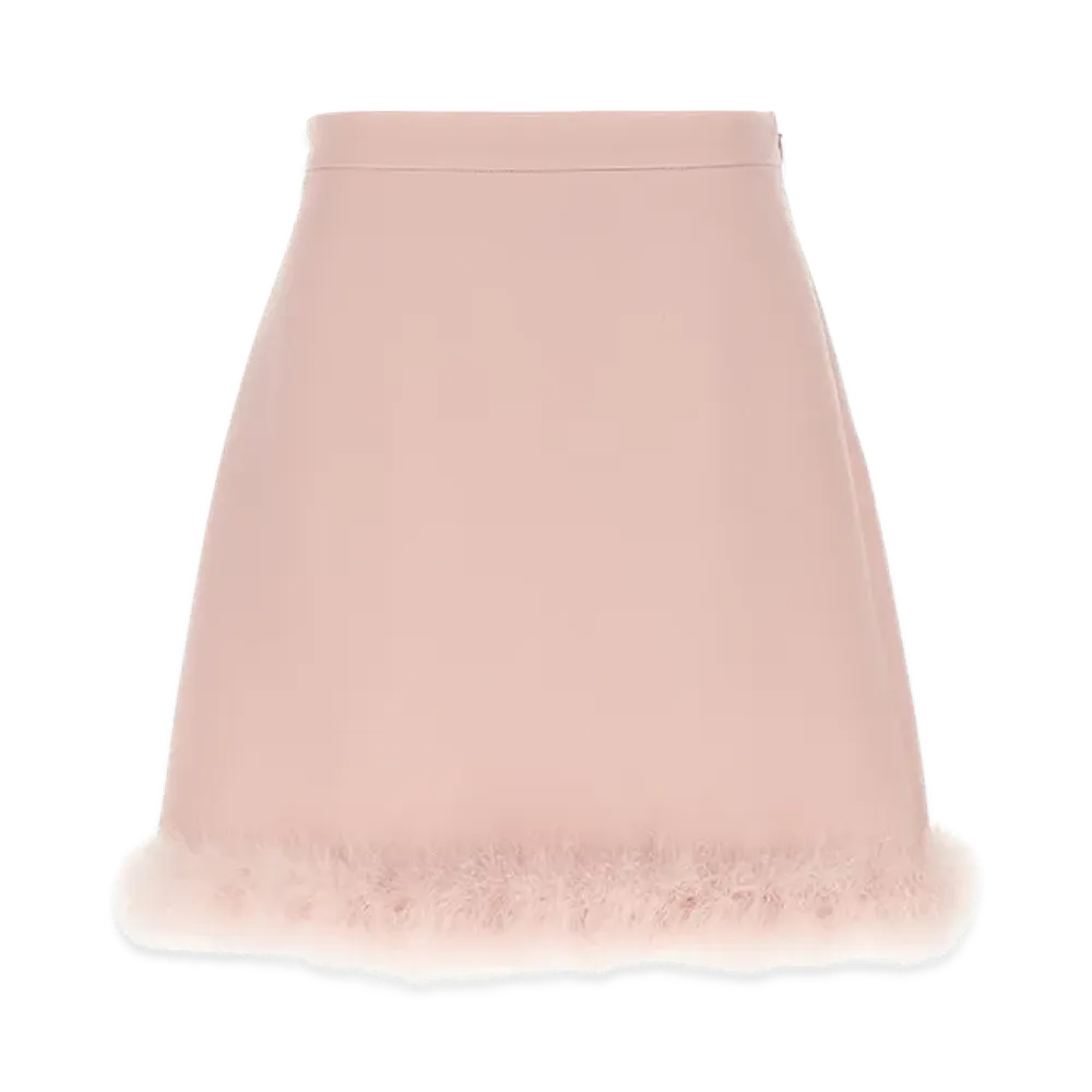 Valentino Garavani Women's Feathers Skirt "Pink"