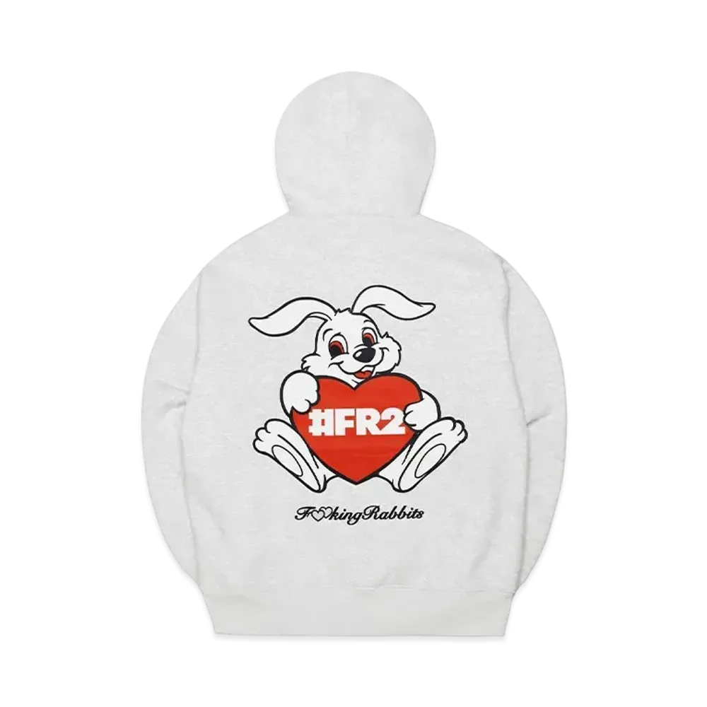 FR2 Heart Rabbit Hoodie "Ash"