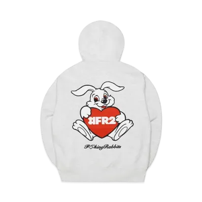 FR2 Heart Rabbit Hoodie "Ash"