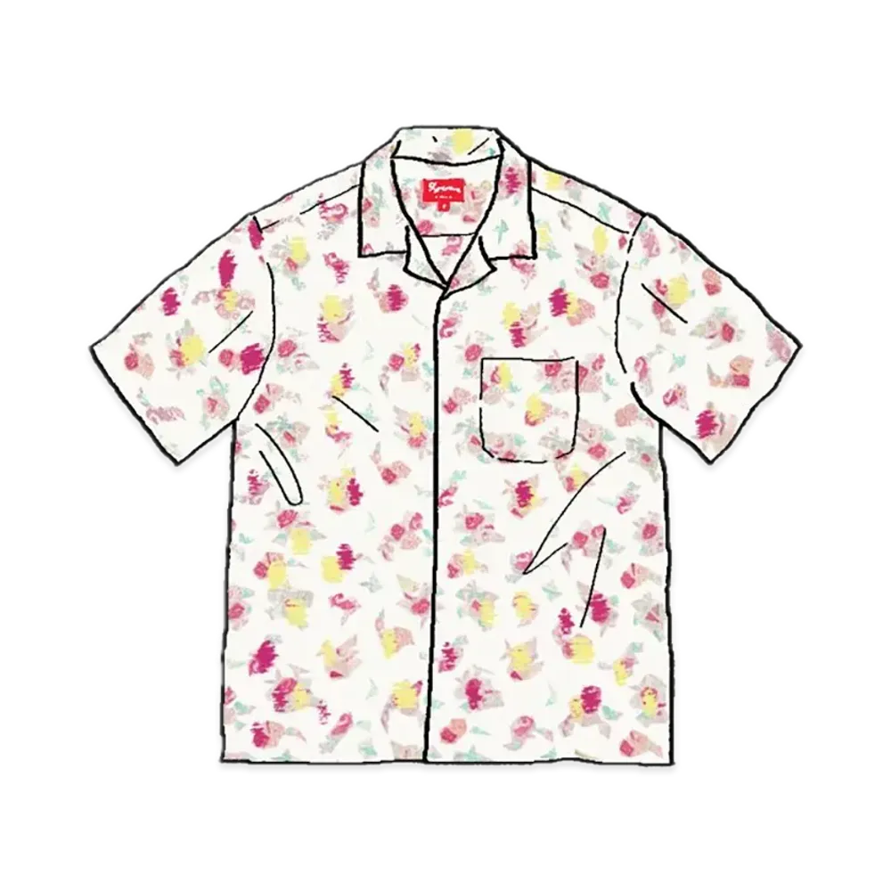 Supreme Floral Rayon S/S Shirt "White"
