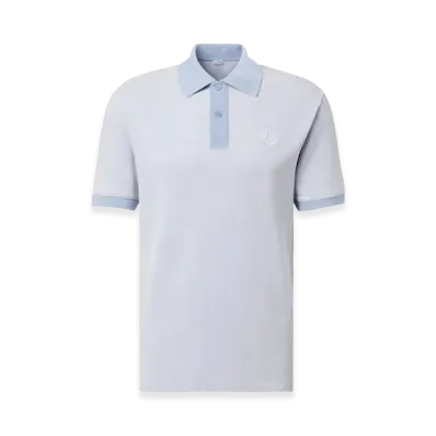 LOEWE Cotton Pique Polo Shirt "Light Blue"