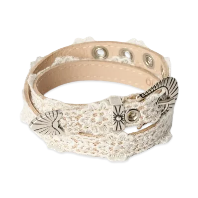OUR LEGACY Women's Cowboy Wrap Around "Off White Floral Lace"