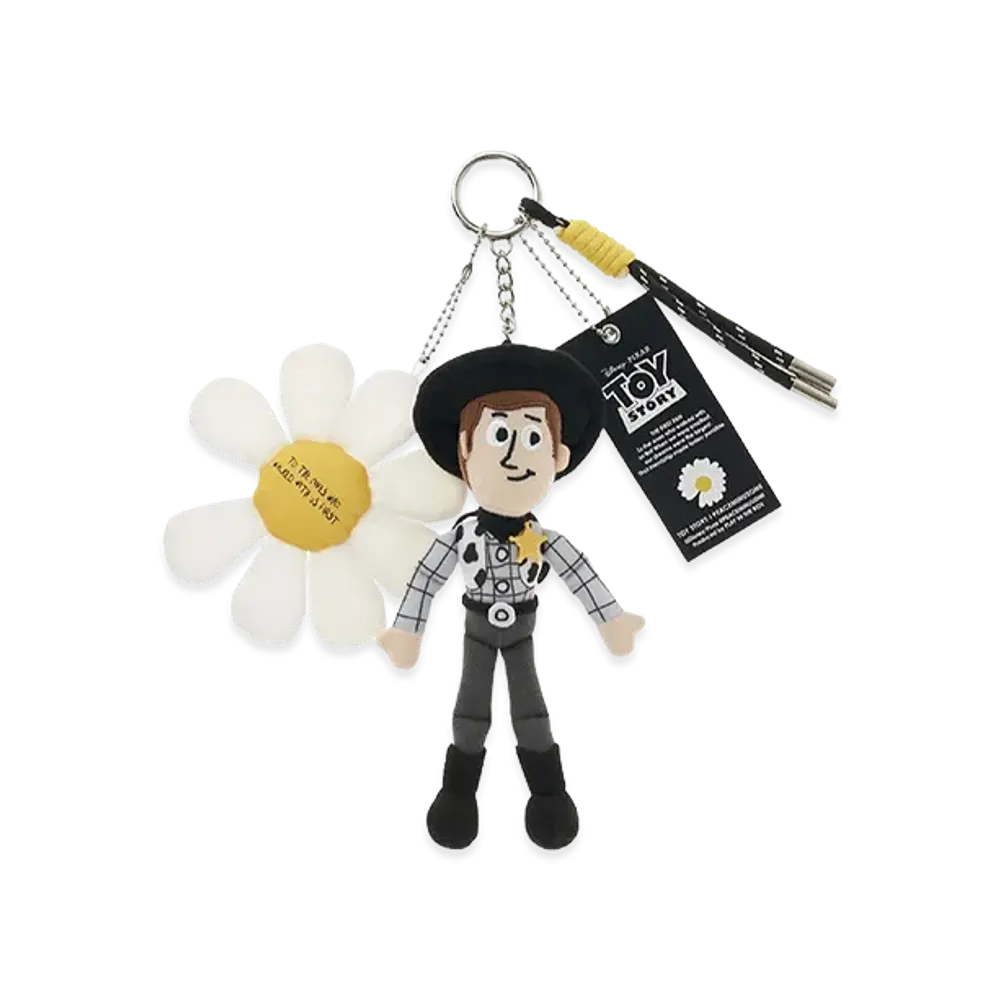 PEACEMINUSONE x Toy Story THE FIRST FAN Plush Key Ring Woody "Black" / G-DRAGON