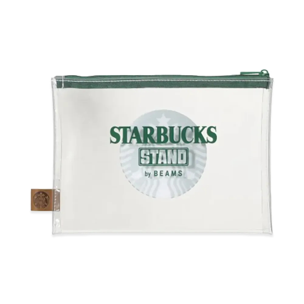 STARBUCKS STAND x BEAMS PVC Pouch "Clear"