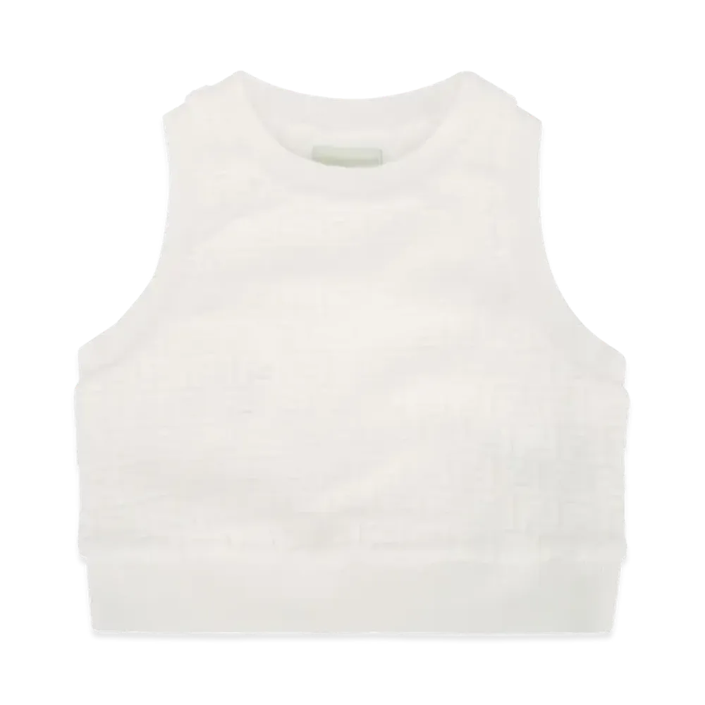 FENDI Kids Spugna FF Vest "White"