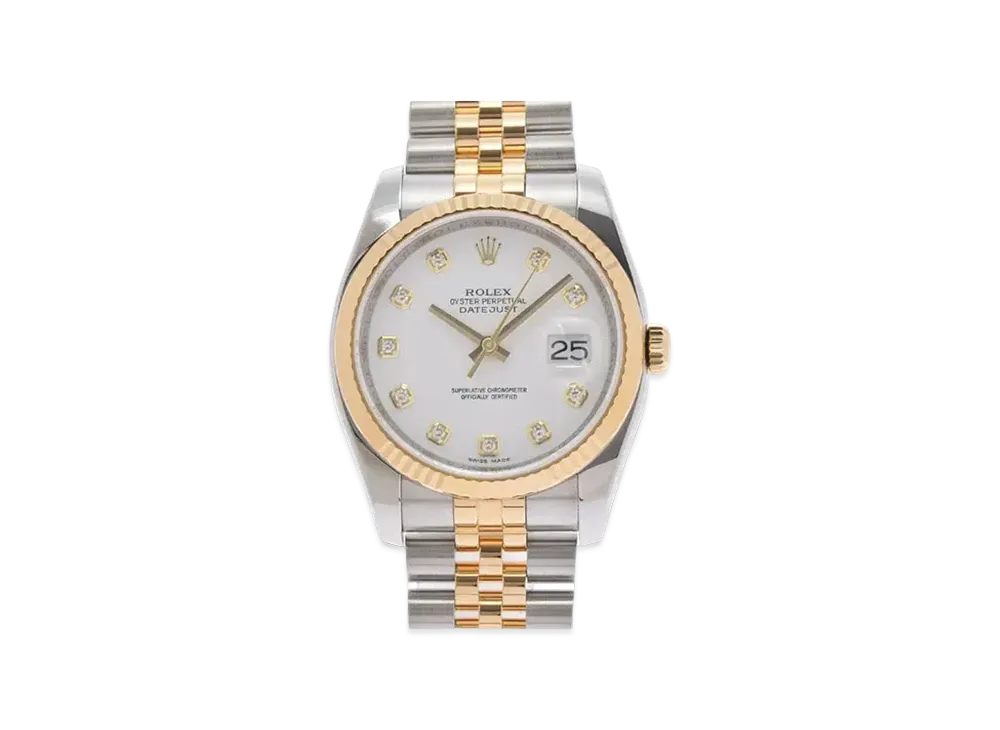 ROLEX Datejust 10P Diamonds "White/Stainless Steel/Yellow Gold"