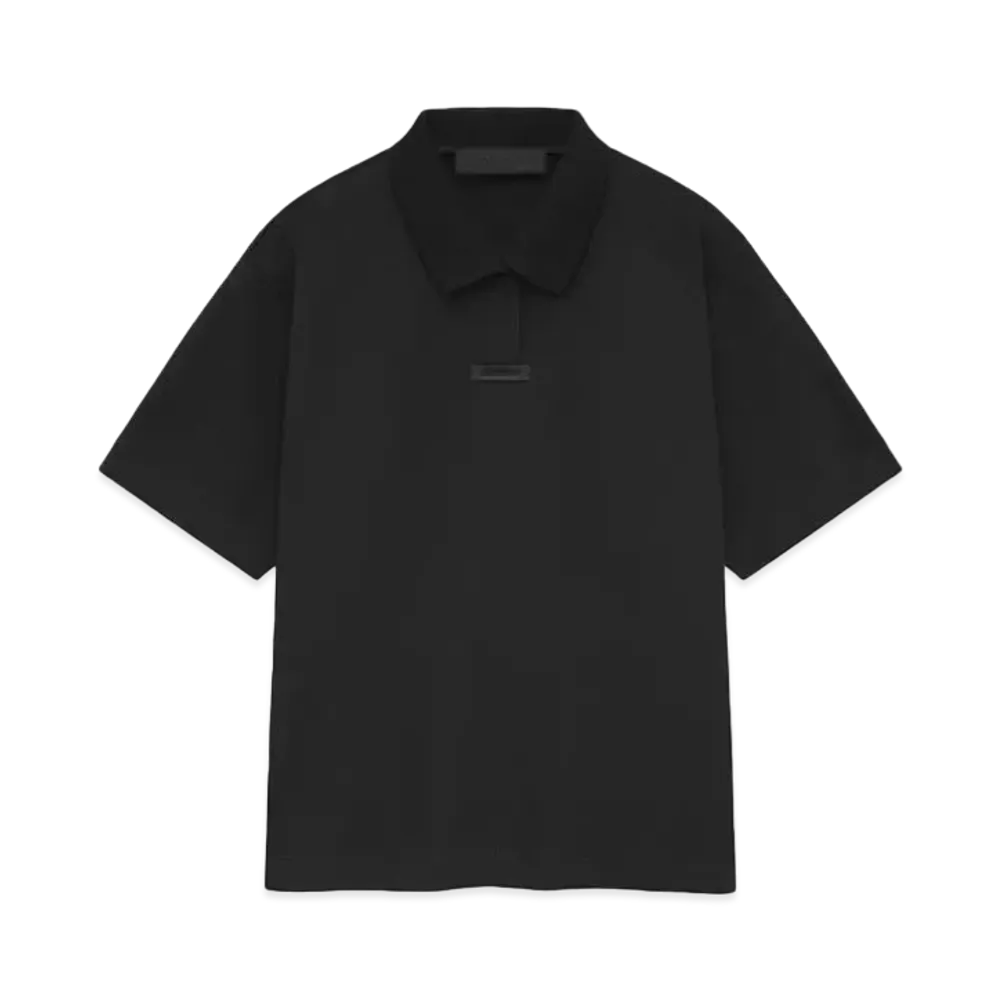 FEAR OF GOD ESSENTIALS Pique Polo "Black"