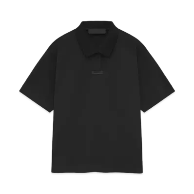 FEAR OF GOD ESSENTIALS Pique Polo "Black"