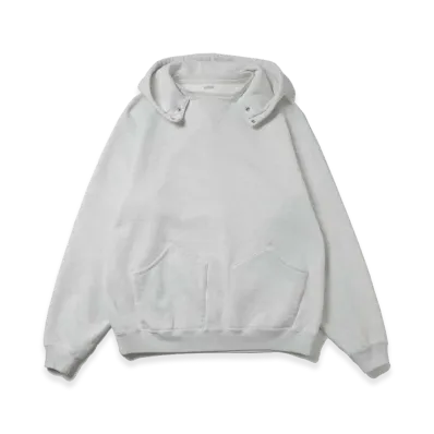 A.PRESSE Vintage Attached Snap Hood Sweat Parka "Oatmeal"