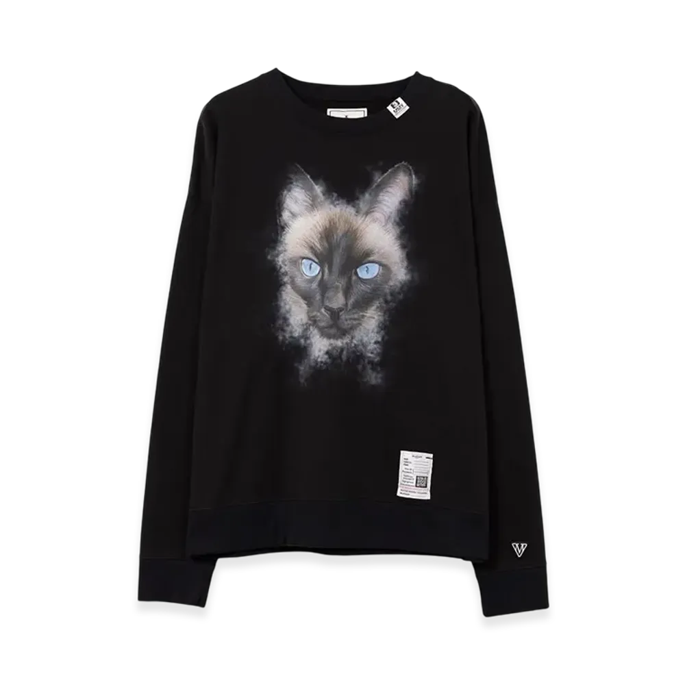 Maison MIHARA YASUHIRO Cat Printed Sweatshirt "Black"