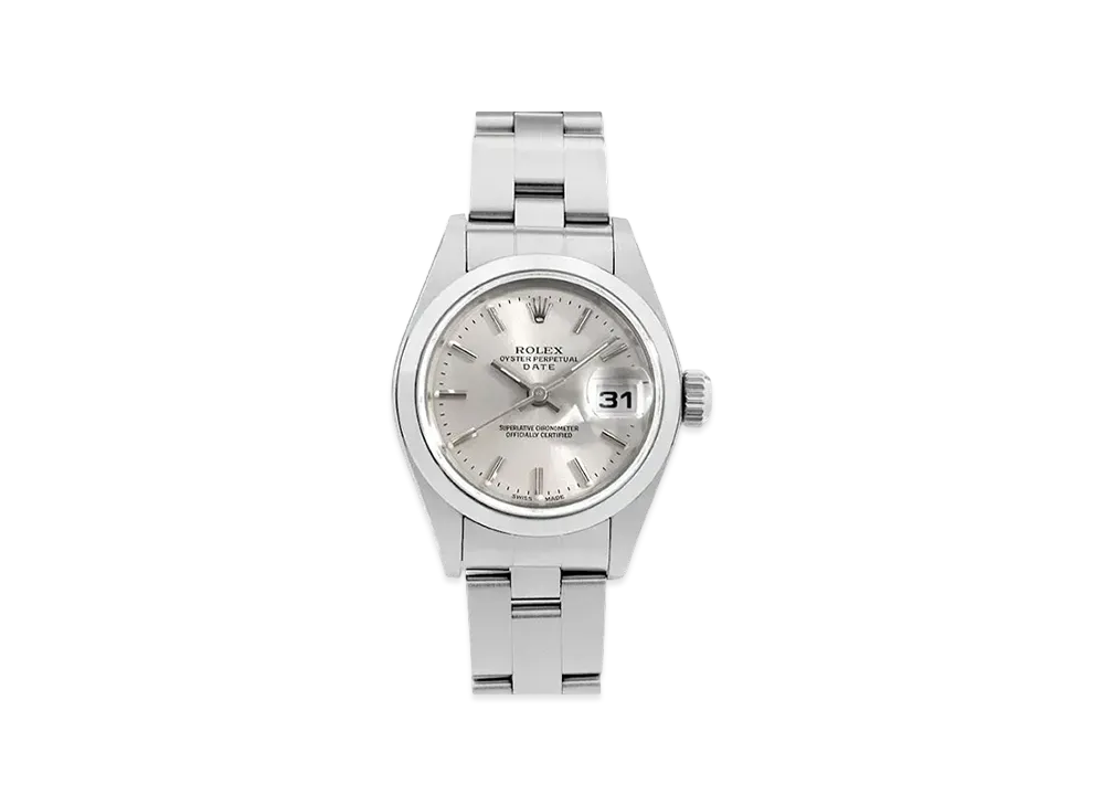 ROLEX Oyster Perpetual Date "Silver/Stainless Steel"