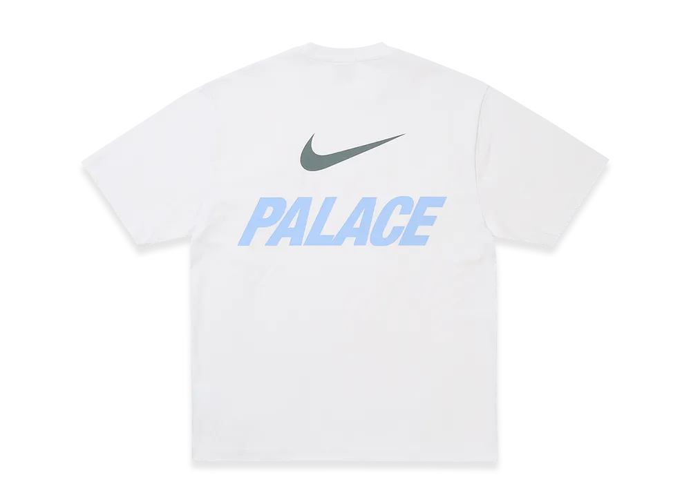 PALACE x Nike Font Swoosh T Shirt "White"