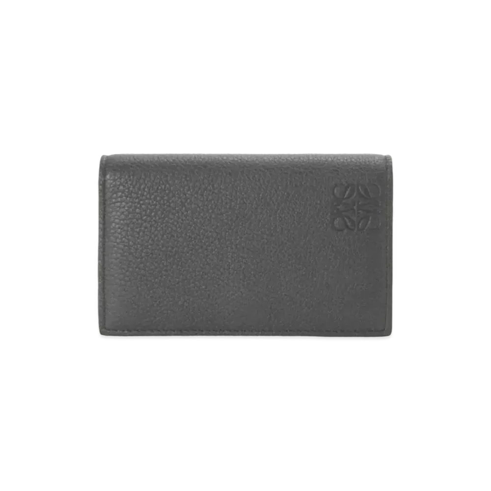 LOEWE Business Cardholder In Soft Grained Calfskin "Anthracite"