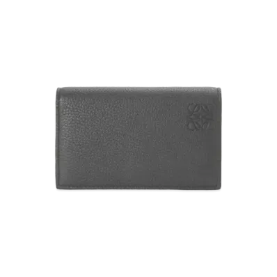 LOEWE Business Cardholder In Soft Grained Calfskin "Anthracite"