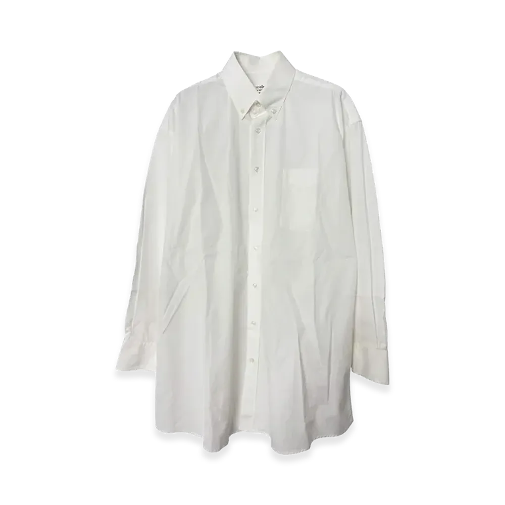 Maison Margiela Camicia Cotton Button-Down Shirt "White"
