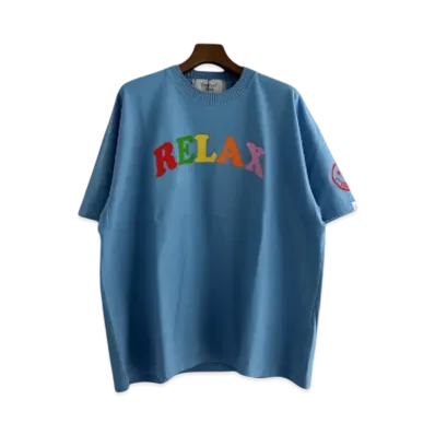 Perfect ribs Basic Short Sleeve T Shirt "Saxe Blue" PR4120110A