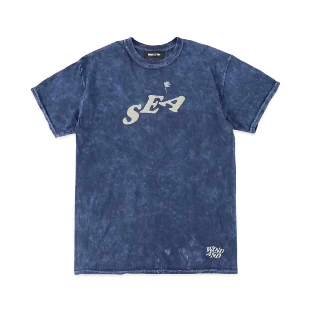 SAINT MXXXXXX x WIND AND SEA J.Fresh Circle M "Wash" T Shirt Navy "Wash"