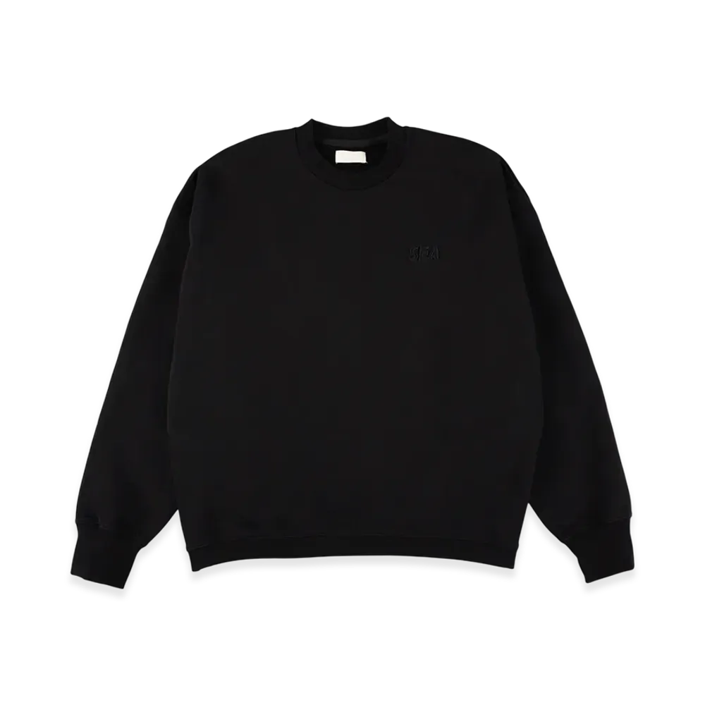 WIND AND SEA Cozy Crewneck Sweatshirt "Black"