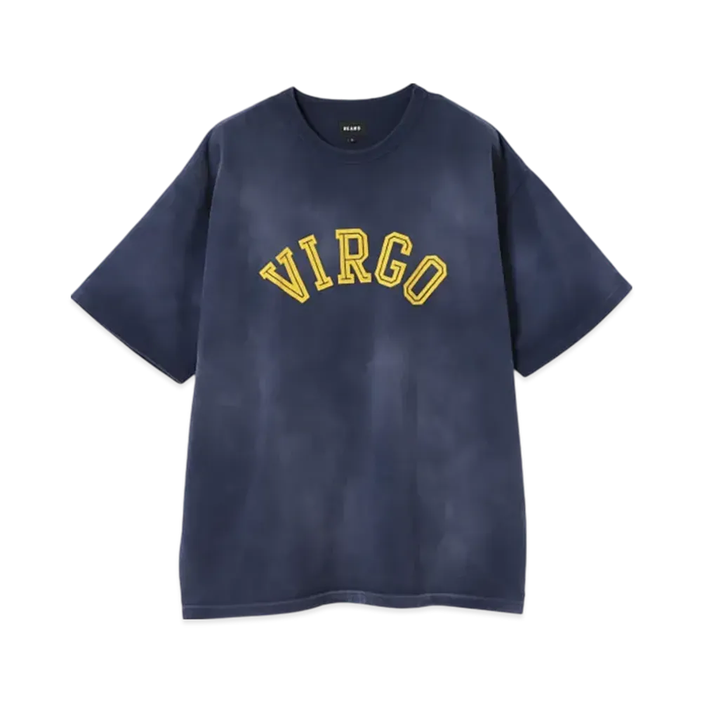 BEAMS Fade College Tee "Navy"