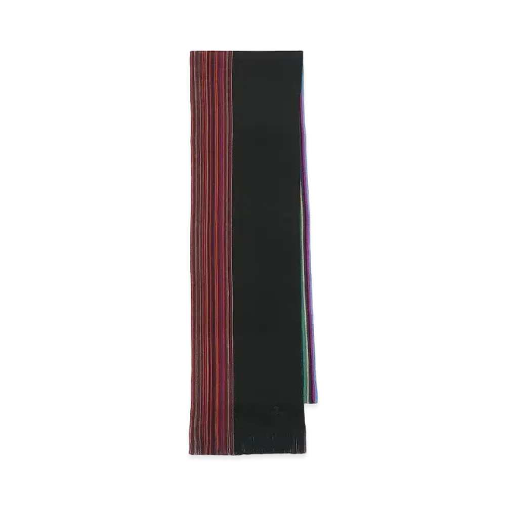 Paul Smith Half-Stripe Russell Scarf "Black"