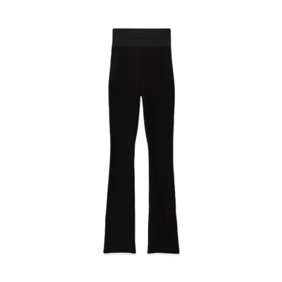 Alexander Wang Logo Waistband Bootcut Pants "Black"