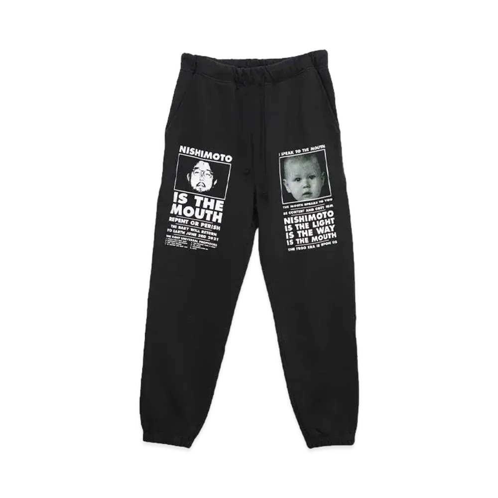 NISHIMOTO IS THE MOUTH CLASSIC SWEAT PANTS "BLACK"